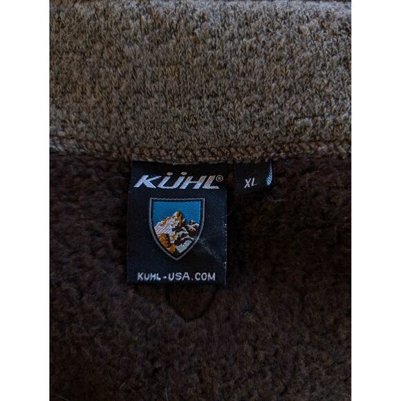 Kuhl Alpace Fleece Brown Mens Sweater XL - Picture 7 of 8
